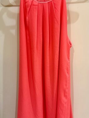 Very J Coral Strapless Dress